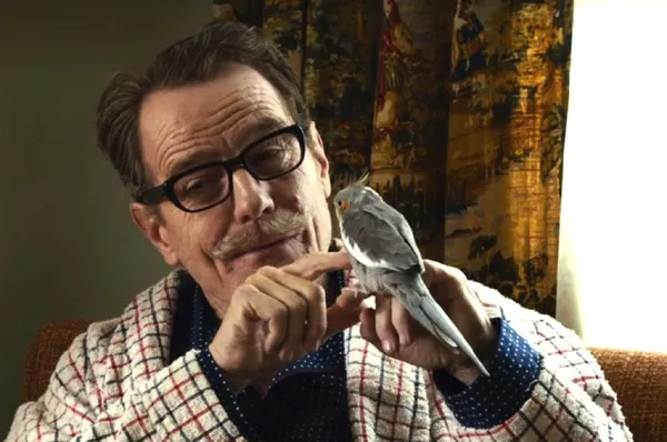 Bryan Cranston as Dalton Trumbo with Sam Jackson